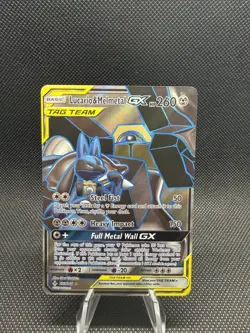 Pokemon TCG Unbroken Bonds 2019 Tag Team Lucario & Melmetal GX 203/214 NM - Image 1