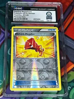 Pokemon TCG Startling Megaphone 97/106 German Guinness World Record Holder 1of1 - Image 1