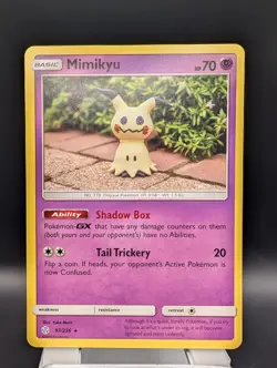 Mimikyu 96/236 Uncommon Cosmic Eclipse Pokemon LP - Image 1