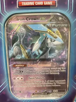 Pokemon TCG Paradox Destinies Iron Crown ex Tin SEALED NEW - Image 3