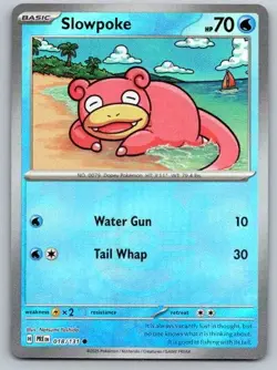 Slowpoke (Poke Ball Pattern) 018/131 Holo Common Prismatic Evolutions Pokemon NM - Image 1