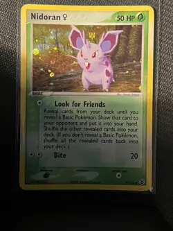 Nidoran F 70/112 Pokemon Reverse Holo Ex Fire Red & Leaf Green LP - Image 1