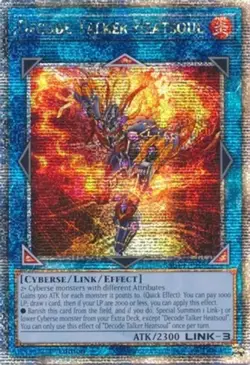 Yugioh! Decode Talker Heatsoul - RA01-EN048 - Quarter Century Secret Rare - 1st - Image 1