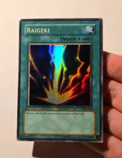 Yugioh Raigeki LOB-053 Super Rare MP - Image 3