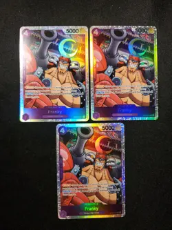 3x Franky Foil SR Emperors in the New World OP09-072 NM One Piece See Pics * - Image 1