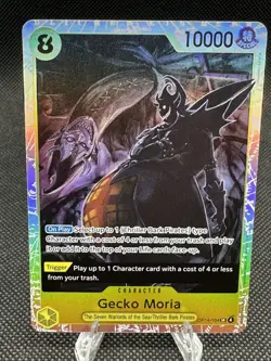 Gecko Moria - OP14-104 SR Foil - THE AZURE SEA'S SEVEN One Piece TCG - ENGLISH - Image 1