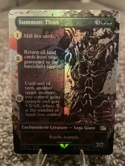 Summon: Titan (Borderless) Final Fantasy Foil - Image 1