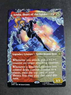 Arana, Heart of the Spider (Borderless) Rare MTG Spider-Man - Image 1