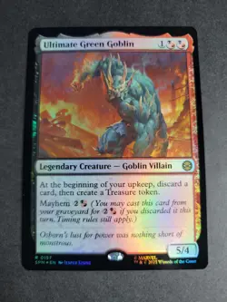 Ultimate Green Goblin (Foil) Rare MTG Spider-Man - Image 1