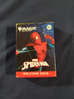 NEW MARVEL SPIDERMAN Magic The Gathering white Peter parker Welcome deck - Image 1