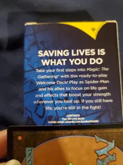 NEW MARVEL SPIDERMAN Magic The Gathering white Peter parker Welcome deck - Image 2