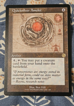 Quicksilver Amulet (Retro Schematic) Near Mint Magic the Gathering MTG - Image 1