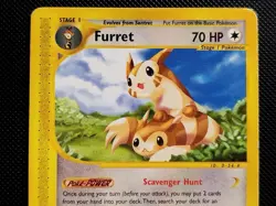 (LP-MP) Furret 48/147 2002 Aquapolis Regular Pokemon Card Atsuko Nishida - Image 3