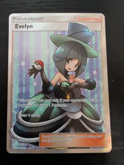 Pokemon Evelyn Full Art Trainer Sm-Team Up Holo Card 175/181 MP - Image 1