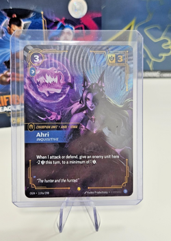 Ahri Inquisitive Riftbound League Of Legends Origins Foil Card OGN 119a/298 NM - Image 1