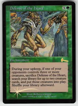 Defense of the Heart 100 Urza's Legacy Foil Rare MAGIC: THE GATHERING - Image 1