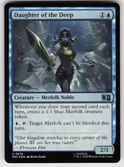 Daughter of the Deep 618 Commander: Marvel Super Heroes Foil MTG - Image 1