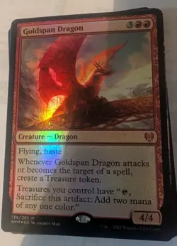 Goldspan Dragon Kaldheim Foil #139 WOTC 2021 Magic the Gathering - Image 1