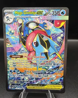 Pokemon TCG Mega Greninja Ex 116/086 Special Illustration Rare SIR Chaos Rising - Image 1