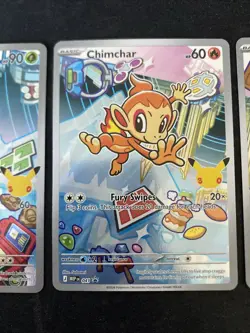 Pokemon First Partner Illustration Turtwig Chimchar Piplup Promo 040 041 042 NM - Image 3