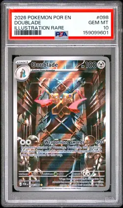 2026 Pokemon Perfect Order DOUBLADE #098 ILLUSTRATION RARE PSA 10 Gem Mint - Image 1