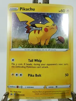 Pikachu SWSH039 Sword & Shield Promo Pokemon TCG Holo P NM - Image 1
