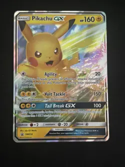 Pikachu GX SM232 Sm Holo Pokemon TCG - MP/HP - Image 1
