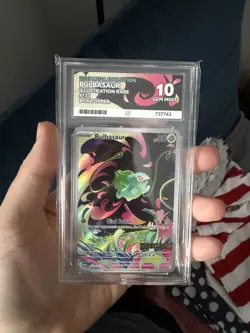 Pokemon Bulbasaur Mega Evolution 133/132 Stamped Promo Ace 10 - Image 1