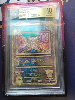 2019 Pokemon Mewtwo Strikes Back Evolution Ancient Mew P BGS PRISTINE 10 - Image 1