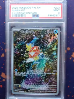 2023 POKEMON PAL EN-PALDEA EVOLVED #203 MAGIKARP PSA MINT 9 - Image 1