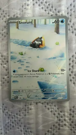 Pokemon TCG Snorunt Paradox Rift 188/182 Holo Illustration Rare - Image 1