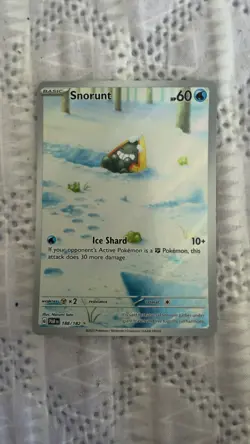 Pokemon TCG Snorunt Paradox Rift 188/182 Holo Illustration Rare - Image 3