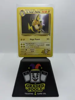 Lt. Surge’s Raichu 28/132 - Pokemon Gym Heroes Rare Non-Holo - Lightly Played - Image 1