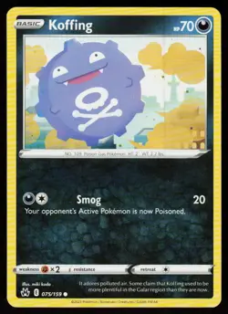 Koffing 075/159 Common Crown Zenith Pokemon Near Mint - Image 1