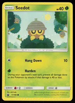 Seedot 11/168 Common Celestial Storm Pokemon Near Mint - Image 1