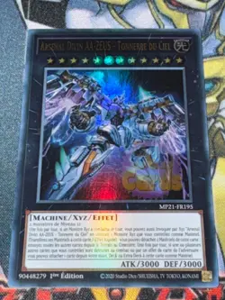 CARTE Yu Gi Oh ARSENAL DIVIN AA-ZEUS - TONNERRE DU CIEL MP21-FR195 1ere edition - Image 1