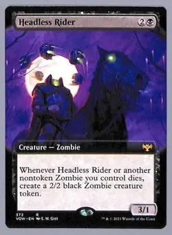 Headless Rider - Extended Art - 372 - Innistrad: Crimson Vow (VOW) MTG - Image 1