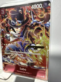 🚨SABO (P-044) Promo Promos One Piece TCG Card‼(2024 Championship) - Image 4