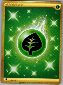 Grass Energy (Secret) 283/264 SWSH08: Fusion Strike - Pokemon Card - NM - Image 1