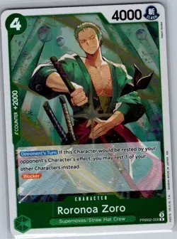 Roronoa Zoro - PRB02-006 English PRB02 - One Piece Card - NM - Image 1