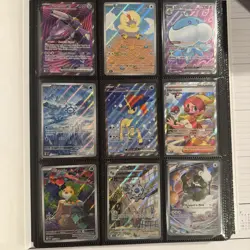Pokemon Card Collection, Full Arts and SIRs, 204 cards, Modern, Binder Included - Image 1