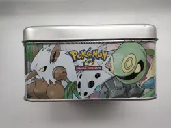 Vintage 2003 Pokemon TCG Gen 3 EX Sandstorm Ruby & Sapphire Tin Used WITH POSTER - Image 3