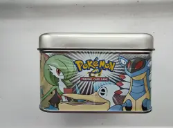 Vintage 2003 Pokemon TCG Gen 3 EX Sandstorm Ruby & Sapphire Tin Used WITH POSTER - Image 4