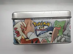 Vintage 2003 Pokemon TCG Gen 3 EX Sandstorm Ruby & Sapphire Tin Used WITH POSTER - Image 5
