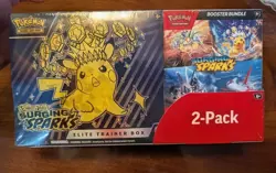 Pokemon Surging Sparks ETB and Booster Bundle Costco - 2-Pack sealed NIB - Image 1