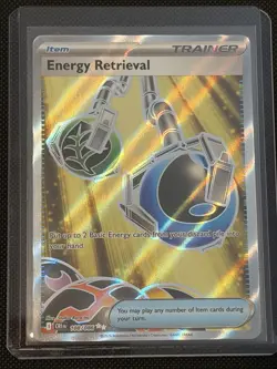 Energy Retrieval 108/086 SV: Chaos Rising Ultra Rare Full Art Holo Card Mint - Image 1