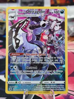 Pokemon Galarian Obstagoon TG10/TG30 Astral Radiance SWSH Trainer Gallery2Y - Image 1