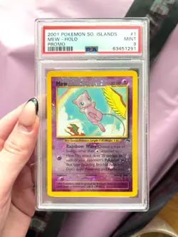 Mew Holo 1/18 Pokemon 2001 Southern Islands Promo PSA 9 - Image 4
