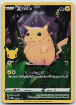 Pikachu 005/025 Holo Rare Celebrations Pokemon Holo Near Mint - Image 1