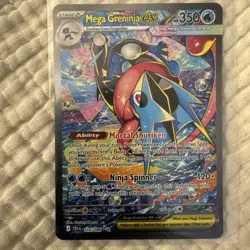 Mega Greninja ex SIR 116/086 Chaos Rising Special Illustration Rare Pokemon TCG - Image 2